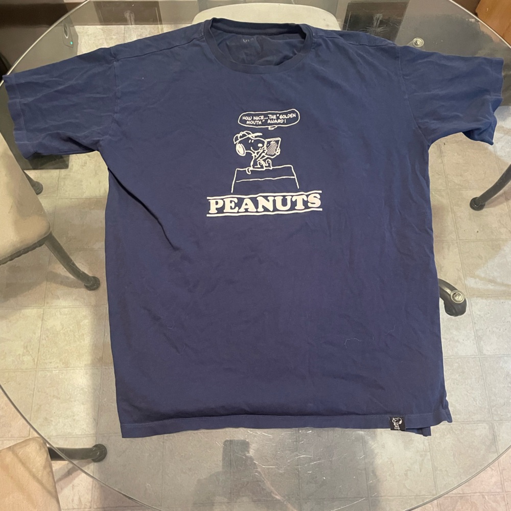 Blue Peanuts Graphic T-Shirt